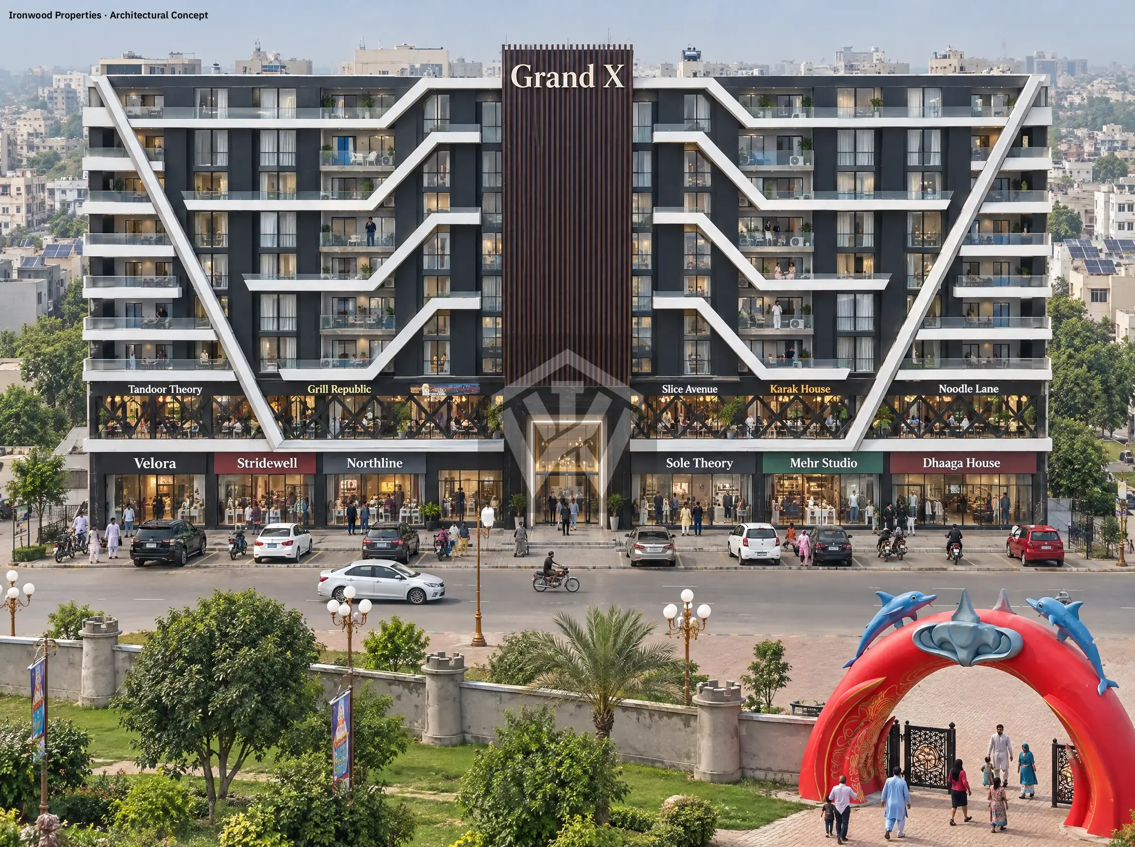 Grand X: Hotel Apartments & Commercial Shops in Bahria Town Lahore