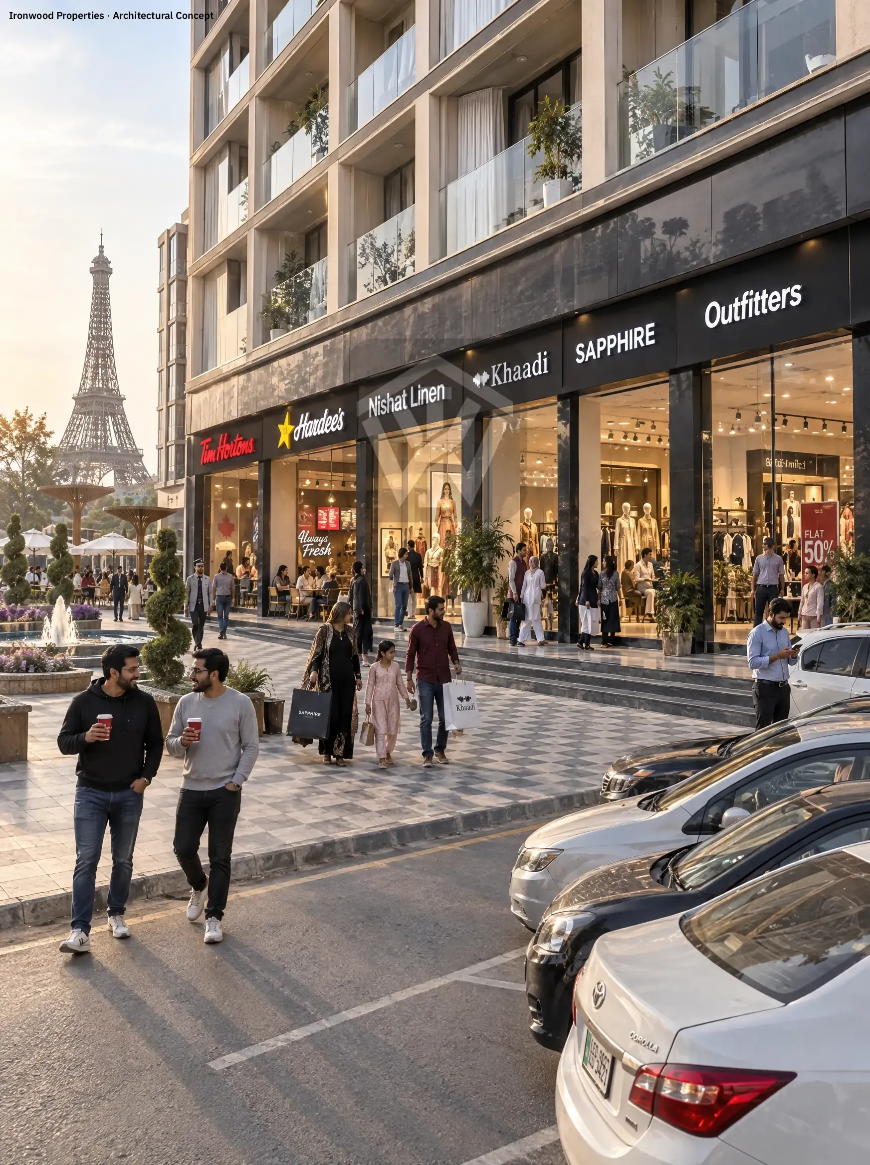Commercial Brand Outlets at Grand 15, Bahria Town Lahore